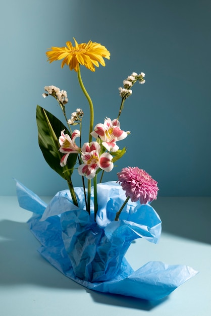 Still life with flower arrangement