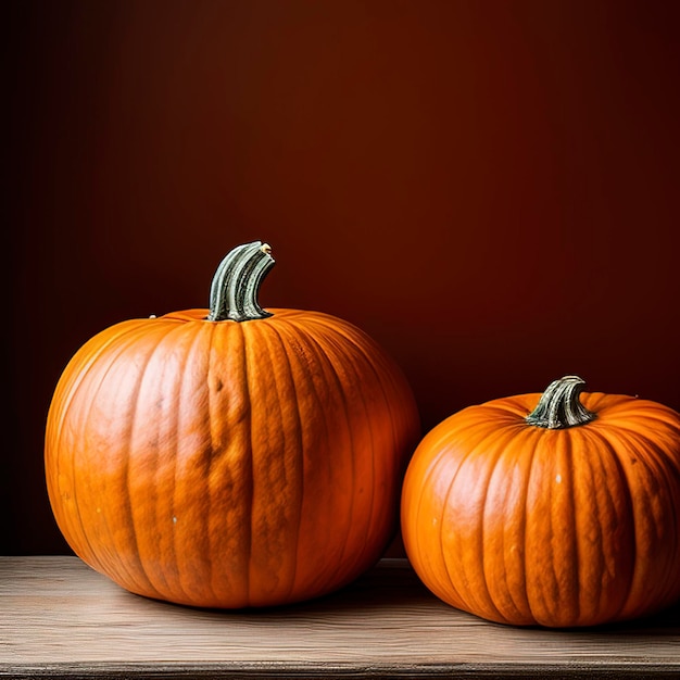 Still life with pumpkins Halloween background