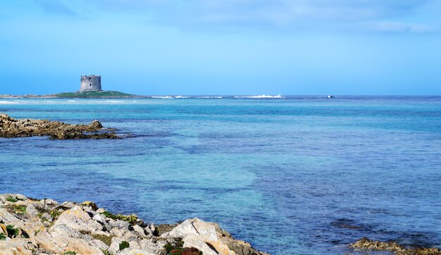 Stintino tower seen from the rocks