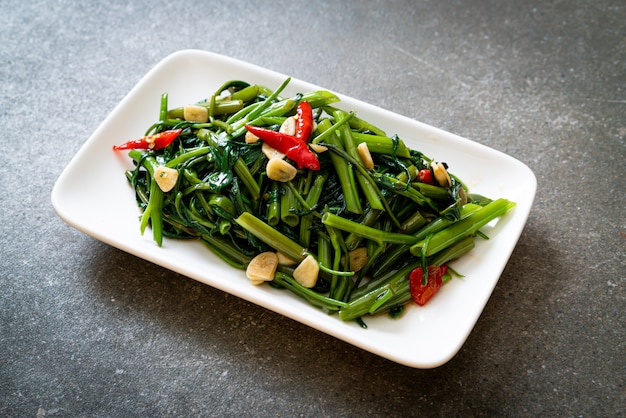 Stir-Fried Chinese Morning Glory or Water Spinach