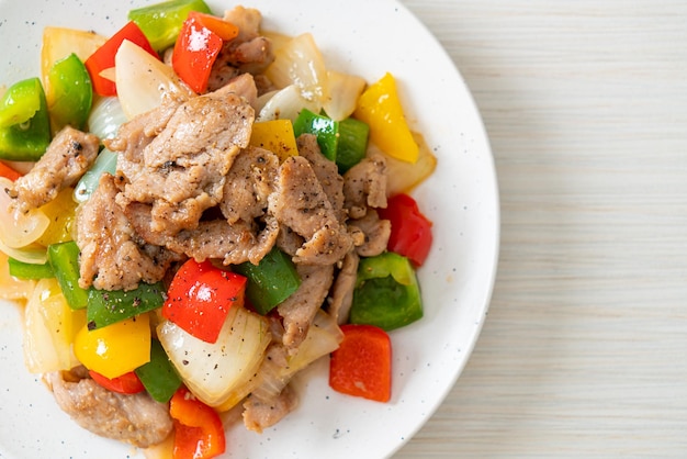 Stir Fried Pork with Black Pepper