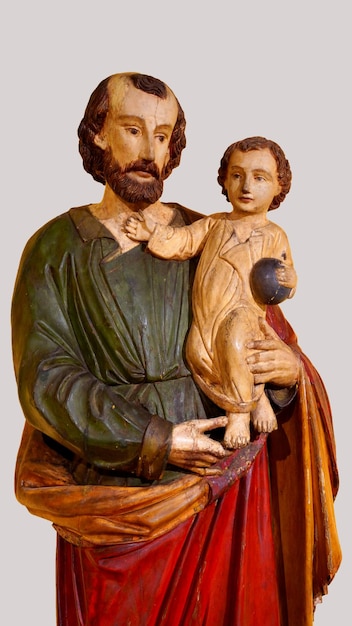 StJoseph Statue image with baby jesus Joseph was a 1stcentury Jewish man who married to Mary