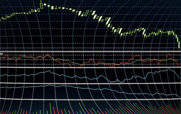 Stock exchange chart graph Finance business background