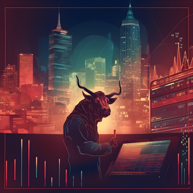 Stock market concept background