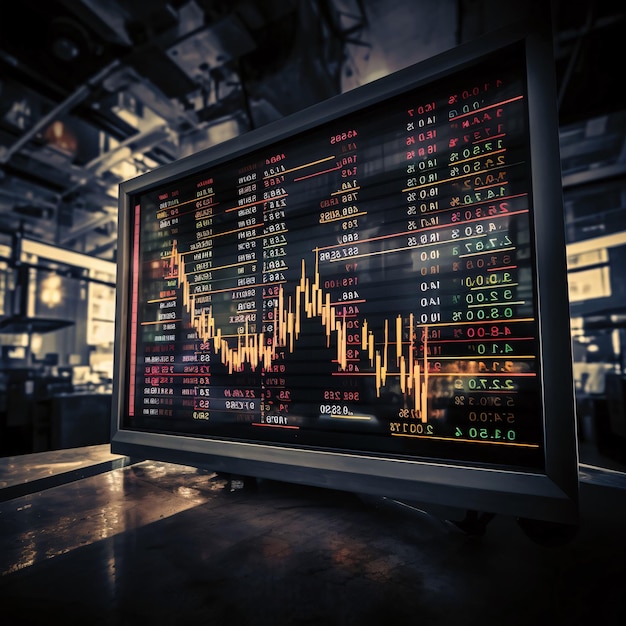 Stock market or forex trading graph and candlestick chart suitable for financial investment concept Economy trends background for business idea and all art work design Abstract finance background