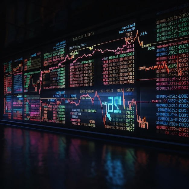 Stock market or forex trading graph and candlestick chart suitable for financial investment concept Economy trends background for business idea and all art work design Abstract finance background