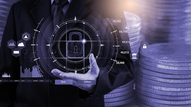 Stock market or forex trading graph and candlestick chart suitable for financial investment concept.