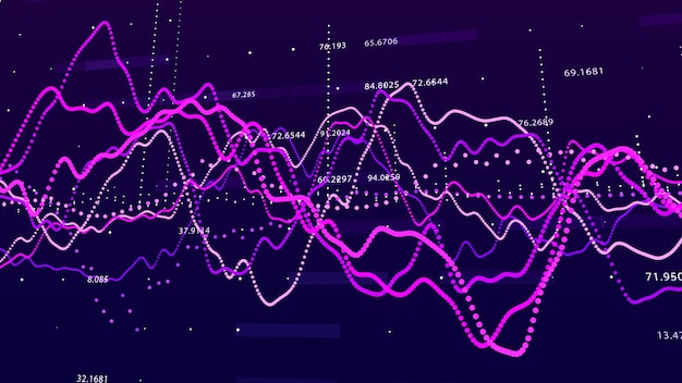 Photo stock market graph big data visualization investment graph concept 3d rendering