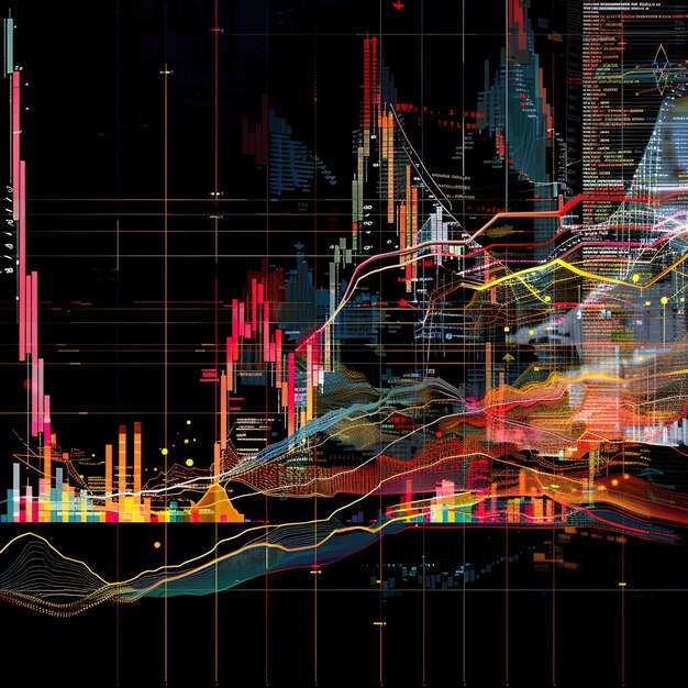 The stock market graph of economy Job ID 5daf215e8fcf463aa388113da44ae7bb