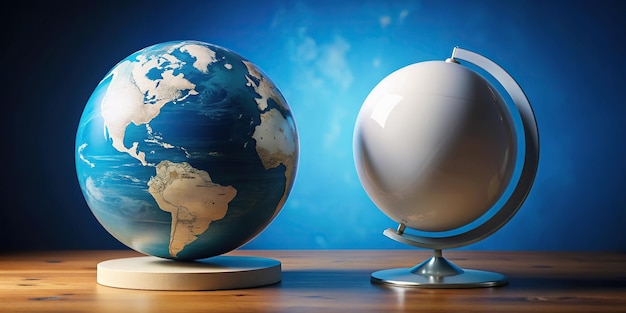 Photo stock photo of a long shot globe