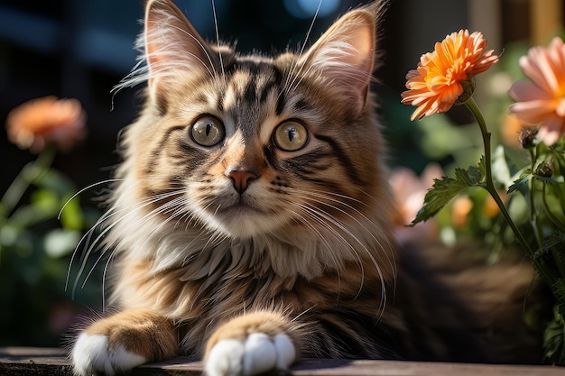 Stock photo of a pretty cat