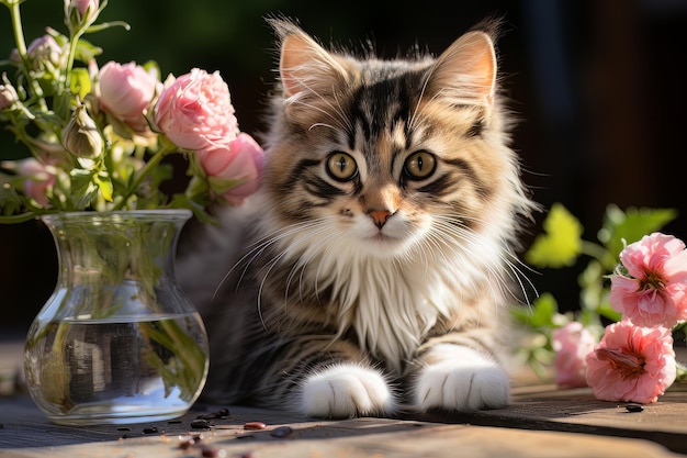 Stock photo of a pretty cat