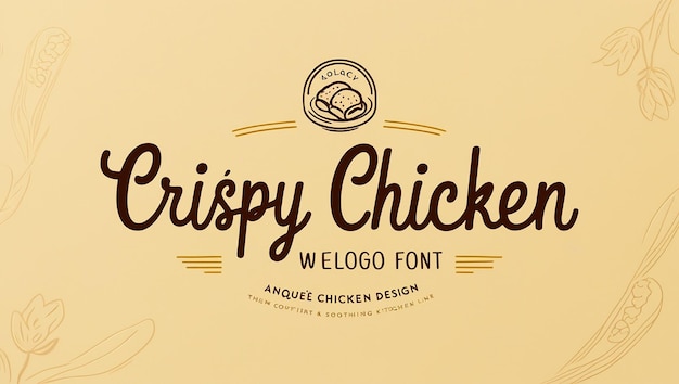 Photo stock vector hot crispy fried chicken logo template