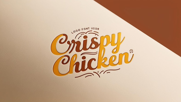 Photo stock vector hot crispy fried chicken logo template