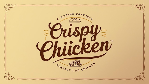 Photo stock vector hot crispy fried chicken logo template