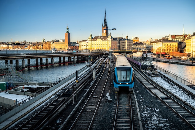 Stockholm city in Sweden.