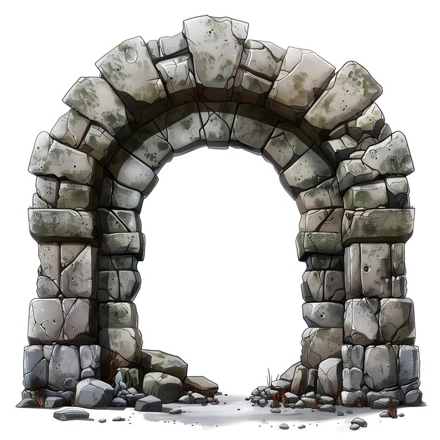 Photo a stone arch with a stone arch that says  the word  on it