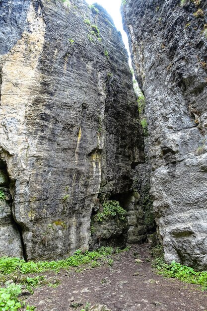 Stone Bowl gorge  a unique nature reserve Gorge in mountains landscape nature on Dagestan Russia