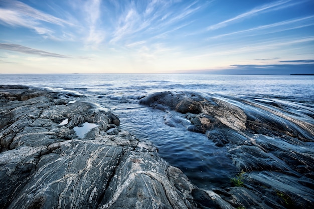 Stone coast of the northern island