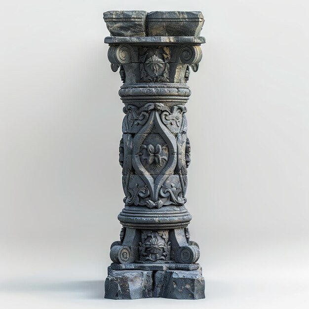 Photo stone pillar