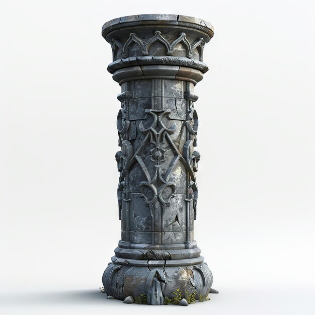 Photo stone pillar