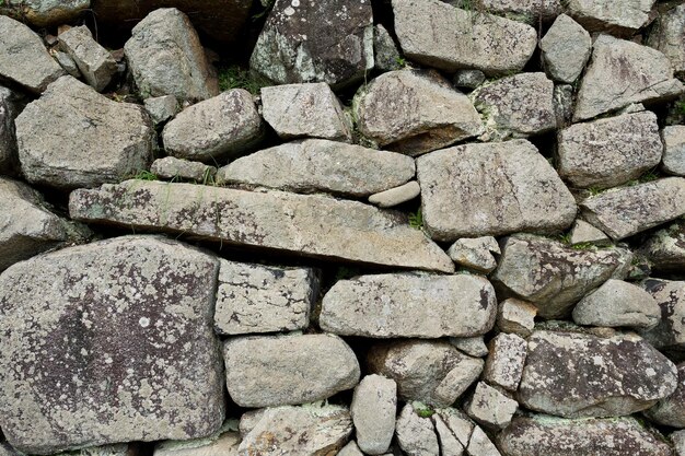 Stone rock wall