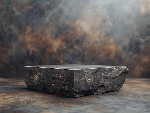 the stone table is made from marble and has a natural stone textured surface