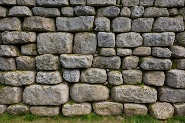 a stone wall made of stones with the word quot stone quot on it