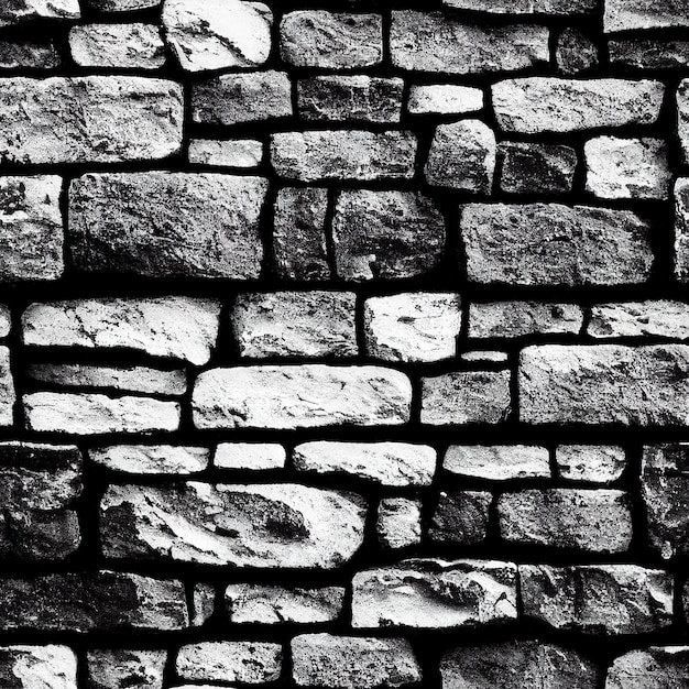 Stone wall seamless pattern very realistic detailed