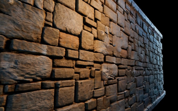 Stone wall with a charming texture