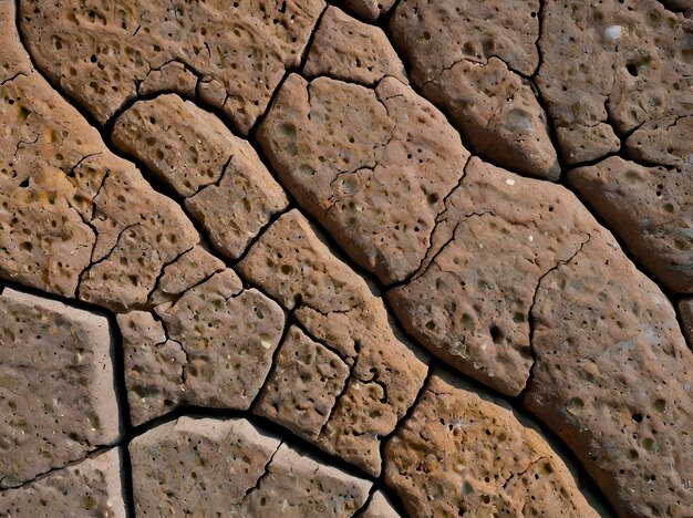 a stone wall with a crack in it and a small hand in the middle