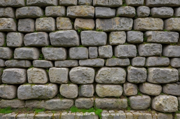 Photo a stone wall with a sign that says  stone  on it