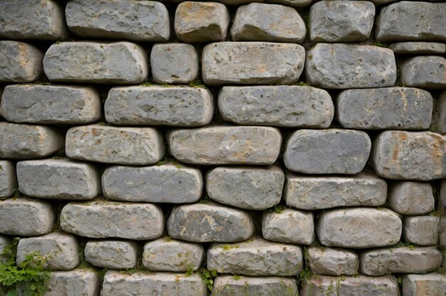 a stone wall with a stone that says quot a quot on it