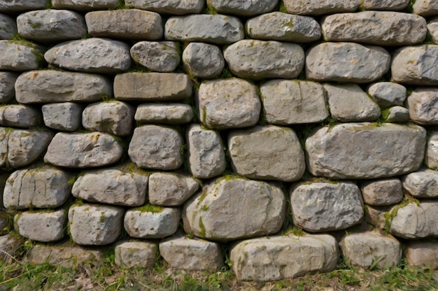 a stone wall with a stone that says quot stone quot on it