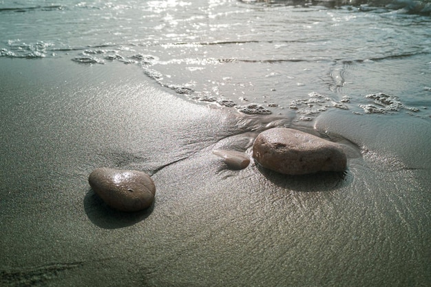 Stones on a beach in Spain