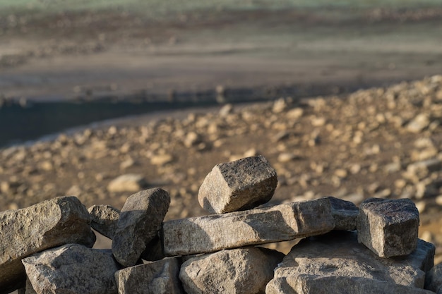 Stones on beach