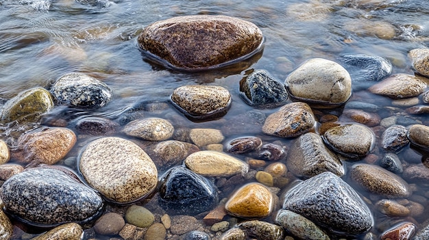 Stones by the Riverbank