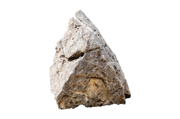 Stones isolated on white background Rock include clipping path