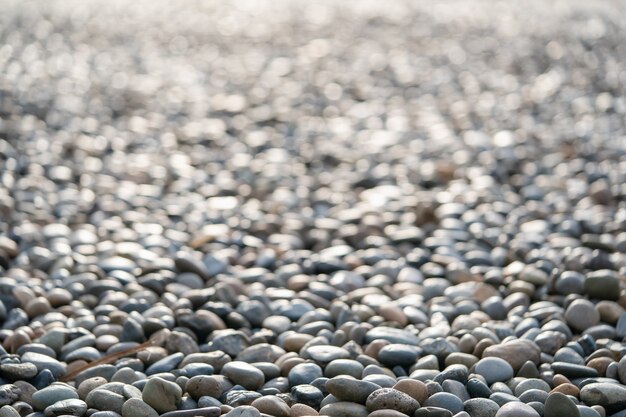 Photo stones under sunlight with beauty bokeh