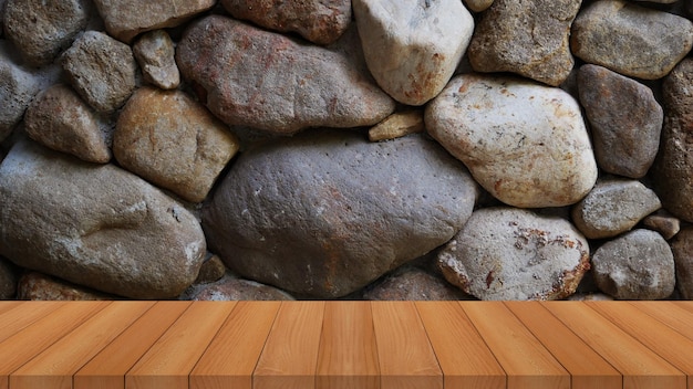 stones on the table for display product