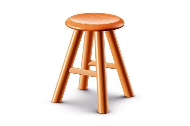 Stool isolated on white background Generated by AI