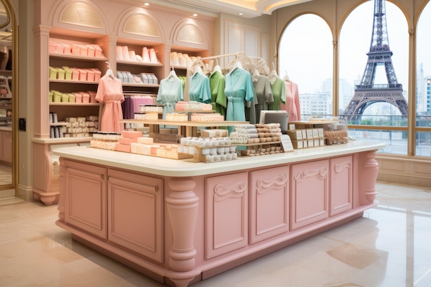 store decoration in pastel color theme inspiration ideas