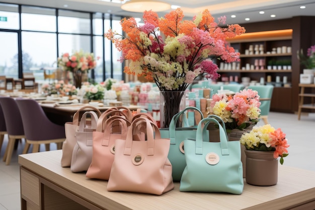 store decoration in pastel color theme inspiration ideas