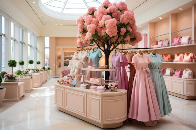 store decoration in pastel color theme inspiration ideas