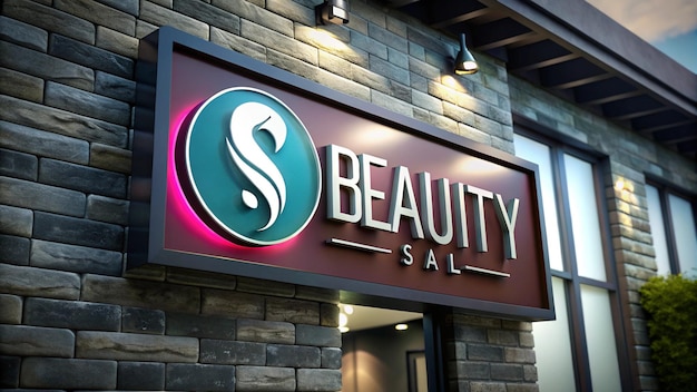 a store front with a sign that says beauty sale