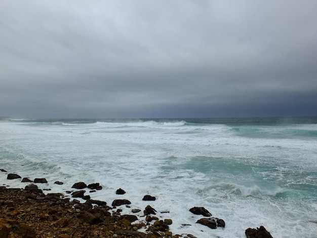 The storm on Atlantic ocean South Africa