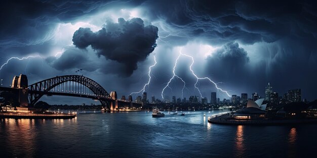 Storm Brewing Over a Sustainable City Nature's Fury and Urban Resilience Capturing the Climate C