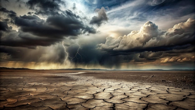 a storm cloud is coming in over a desert landscape