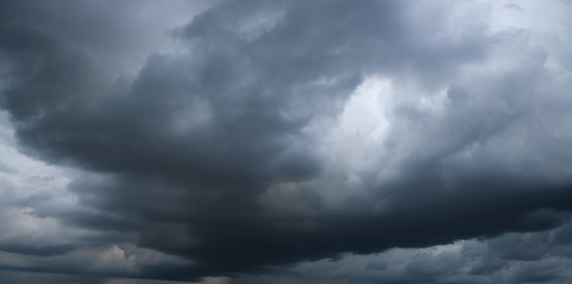 Storm clouds floating in a rainy day with natural light Cloudscape scenery overcast weather above blue sky White and grey clouds scenic nature environment background