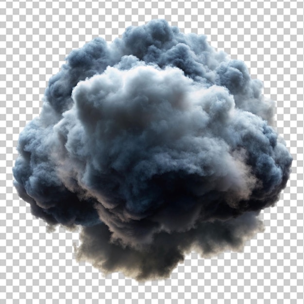 Storm clouds isolated on transparent background